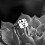 custom made stag signet sterling silver ring urban sterling silver australia