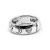 urban sterling venin argentium silver ring