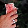 urban sterling gambler argentium silver signet ring