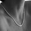 urban sterling silver slate necklace