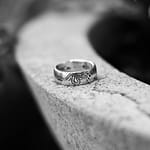 urban sterling venin sterling silver band ring