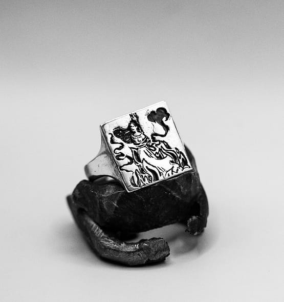 urban sterling silver salem signet ring witch