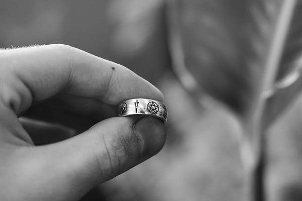 urban sterling venin sterling silver band ring