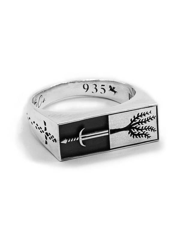 urban sterling providence argentium silver signet ring