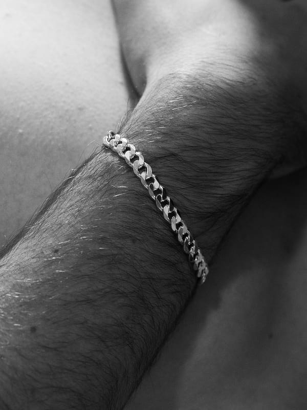 urban sterling silver slate bracelet