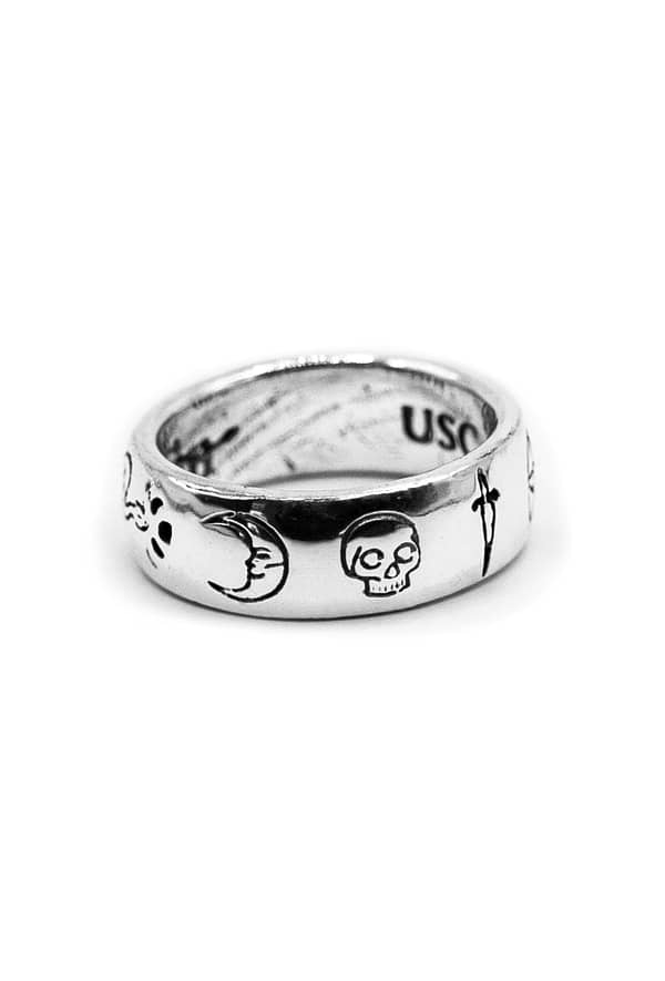 urban sterling venin argentium silver ring